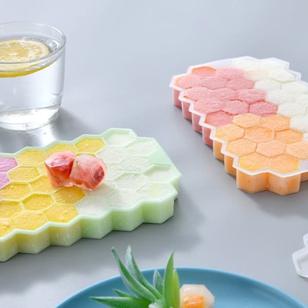 Isform Bageform til Isbiter Hexagon Isterningeform Silikone_qq