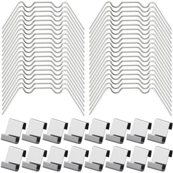 #QD#100 stk drivhusglassklemmer inkluderer 50 stk W-type drivhusklips i rustfritt stål og 50 stk Z-type drivhusglassklemmer