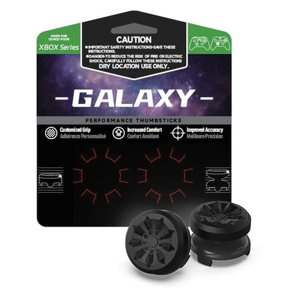 \"QD\" 2 stk. Tommelgrep Fingergrep Kompatibel med Xbox 360 Series X Series S Switch Pro Joystick - Svart