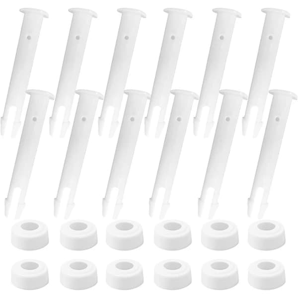 QU-12 stk. Poolstift, Stift Erstatningsstift, Plastpooltætninger, Plaststift, Pooltætninger, Stift Til Poolramme, Pool, A