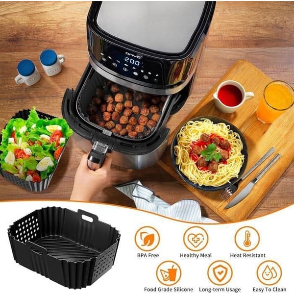 /QD/ 2-pack Air Fryer silikonform för Ninja Double Stack Airfryer SL400EU, Airfryer-tillbehör