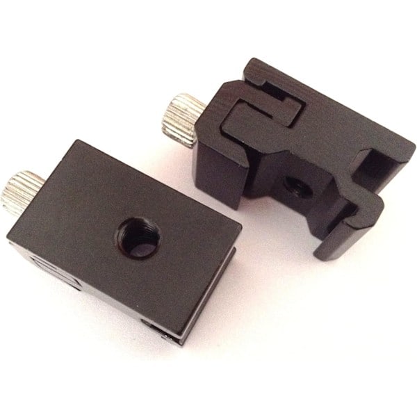 [QD] 2x Metall Kamera Stativ Overhead Extern Blixt Adapter Lampa Belysningsbas Kall 1/4 Skruv Hot Shoe Säte Anslutning Fotogr