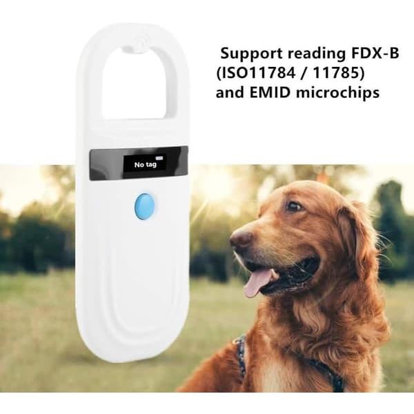 Pet Microchip Scanner - Mikrochiplæser - mikrochipscanner til kæledyrsidentifikation - Chip Tag Reader