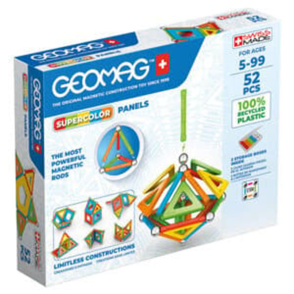 Magnetisk Supercolor Panel Återvunna block 52 delar GEOMAG GEO-378_qq