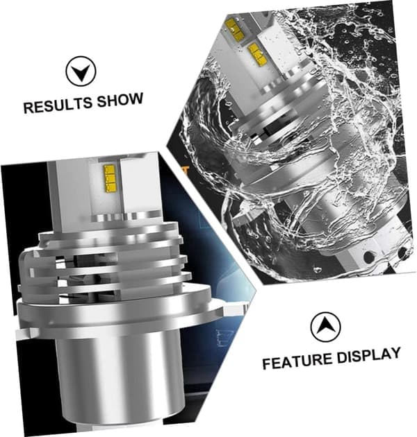 H4 LED-frontlyspærer - Kaldt hvitt - 2 stk