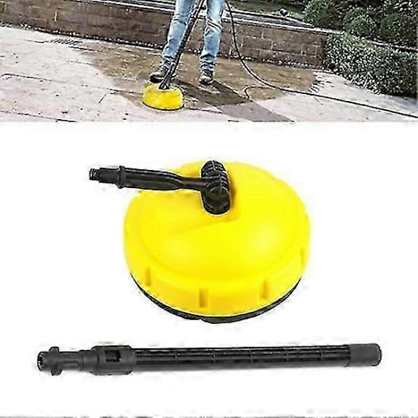 Terrassevasker Tilbehør Høytrykkspyler Tilbehør med Langt Håndtak Smussfjerningsbørste Terrassevaskerhode for Karchers_ufo