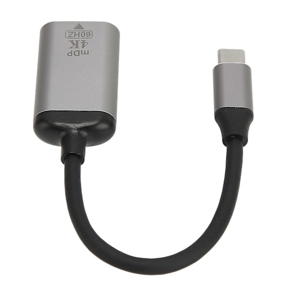 \"QD\" USB-C til DisplayPort-adapter 4K 60Hz Aluminiumlegering Plug and Play USB-C til Mini DP-adapter til Laptop Telefon Tablet