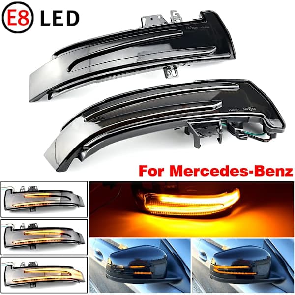 QD-Dynamic LED Turn Signals for Rearview Mirror Compatible with Be-nz (218