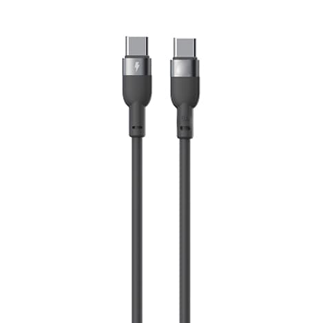 QD-Aluminiumslegering USB-kabel Type-c Hurtiglading PD 60w USB-kabel 1m Black