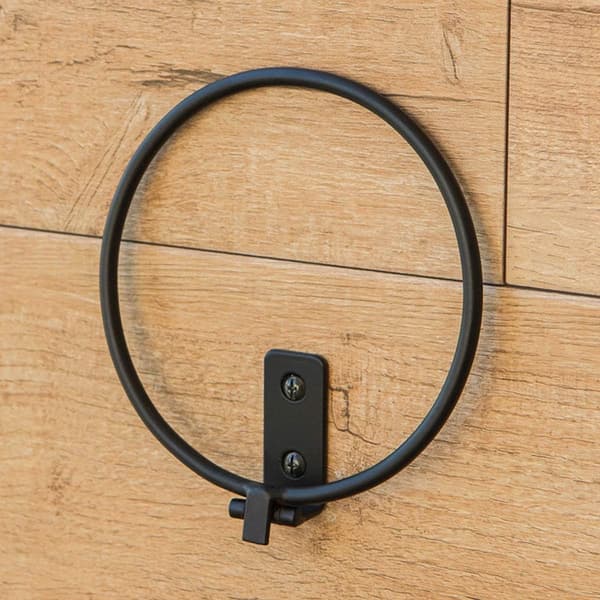 Plantepottestativer, 3-pakning, 15 cm, veggmontering, sammenleggbar, svart jern