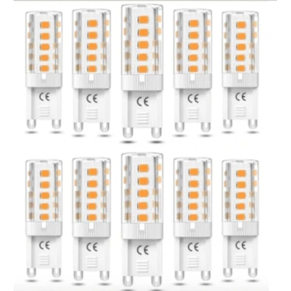 Heta 2025 G9 LED-lampor 5W - Varmvit - 10-pack