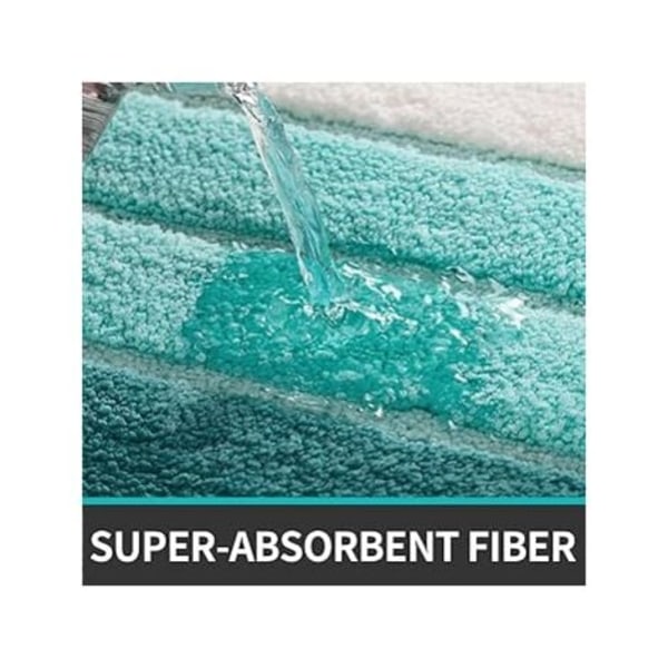 QU/35x60cm Chenille Mikrofiber Skridsikker Bademåtte, Maskinvaskbar Blød Chenille Mikrofiber Vandabsorberende Bademåtte til Badeværelse,