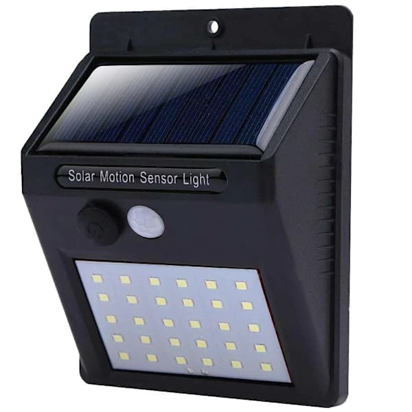 Strålkastare - 30 LED - med Rörelsedetektor - Solcellsdriven