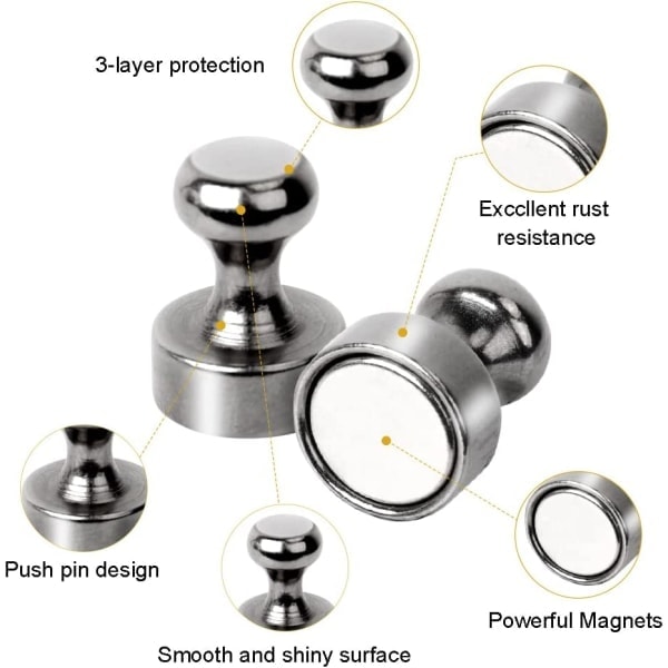 QD-Små sterke kraftige magneter tegnestifter for whiteboard, magnetisk