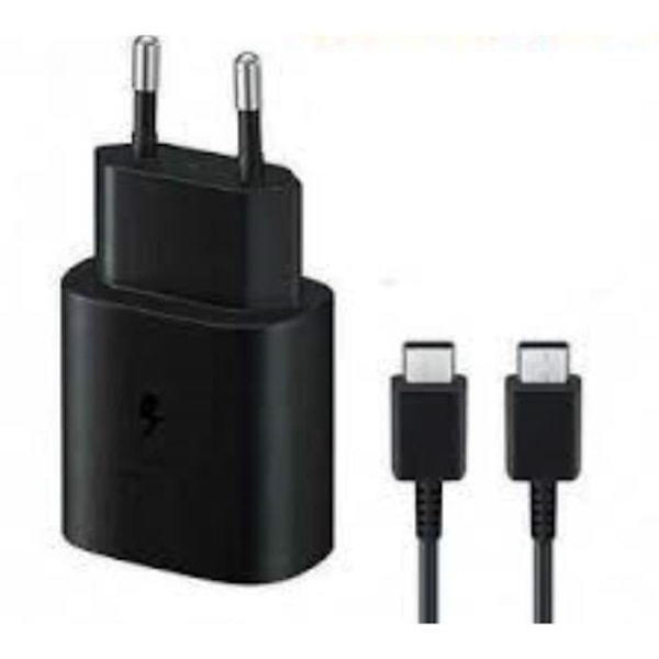 [QD] 25W Ultrasnabb Väggladdare med Kabel för Samsung SM-G985F Galaxy S20 S20+ S10 S10E S10 PLUS S9 PLUS A71 A51 A40 TYP C - C