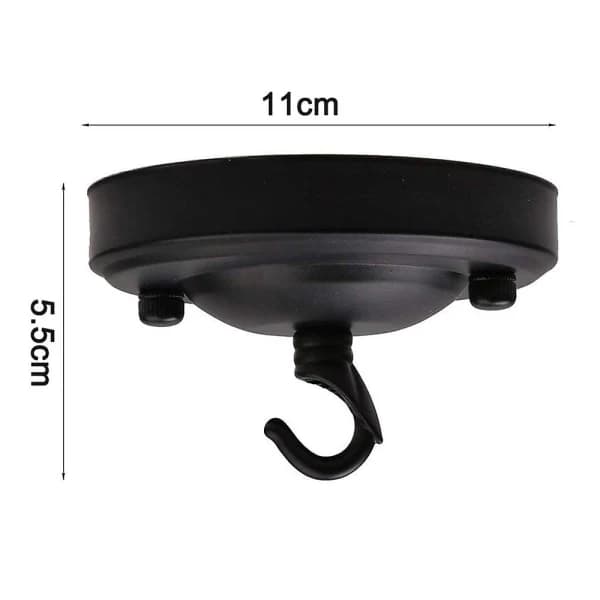 Loftskop med krog til loftslampe, 11 cm diameter