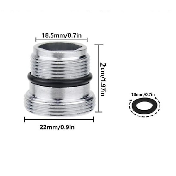 Adapter för kranar M18.5 - M22 för Ikea, Grohe, Neoperl_qudddd