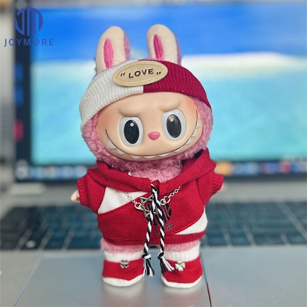 Pop Mart Labubu Kläder Leksak Labubu Kläder Outfit Skjortset Labubu Dockkläder 5 17cm labubu clothes , without dolls