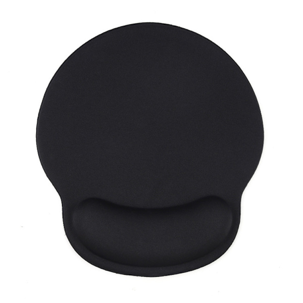 QD-Ergonomisk musemåtte med memoryskum, computermusemåtter, silikone musemåtte med gel håndledsstøtte Black