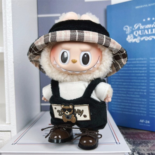 17 cm Generation Blind Box Labubu -nuken vaatteet, sarjakuvatyylinen Labubu-riipus, vaihto-urheilu- ja vapaa-ajanpuku, vain vaatteet Lbb-75