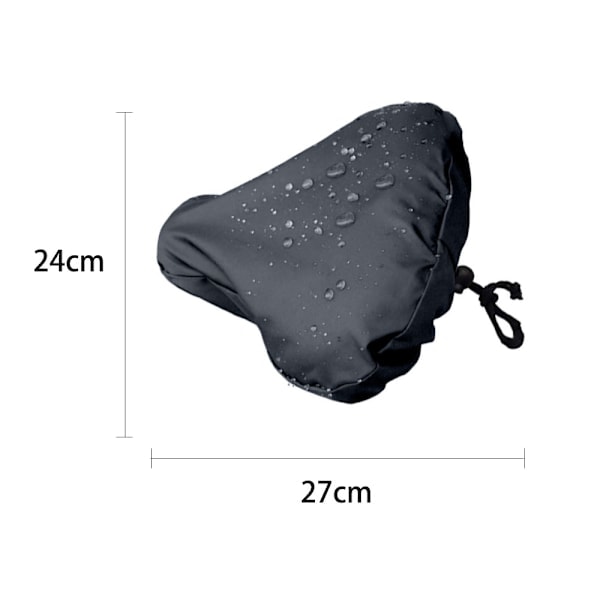 QD-Sadelöverdrag Cykel - 2 Pack - Universal - Cykelsadelöverdrag - Svart/Grå
