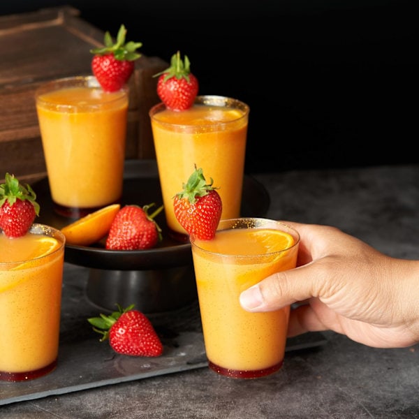 [QD]50 Premium Tykke Plastglass, Plastpartyglass med Gullglitter (285ml / 10oz) - Gjenbrukbare Plastglass, Tumblers
