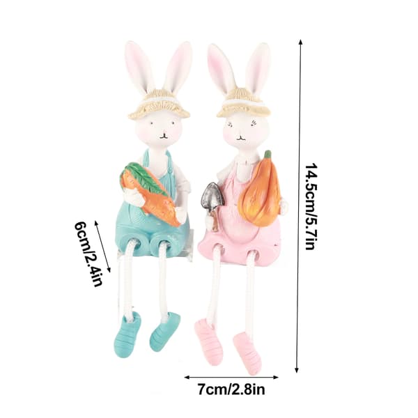 Hanging Feet Doll Home Rabbit Ornaments Easter Bunny Decoration 0.4