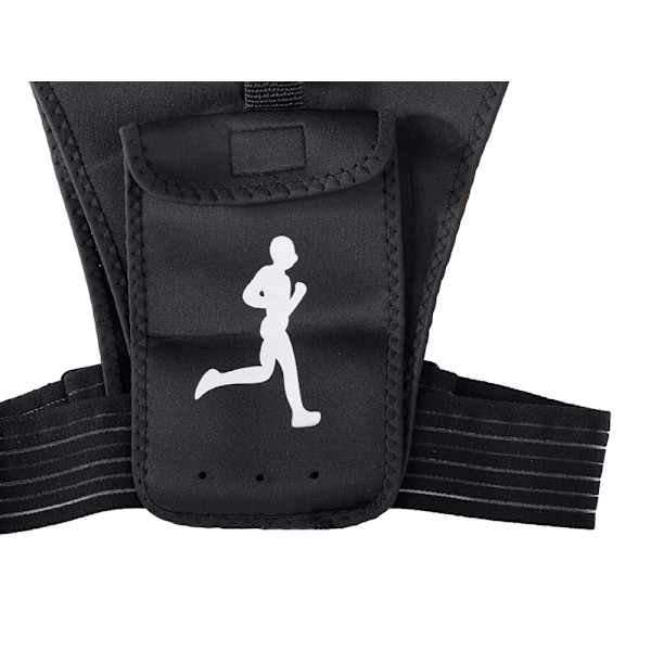 Löparväst / Joggingväst med mobilficka Black Svart