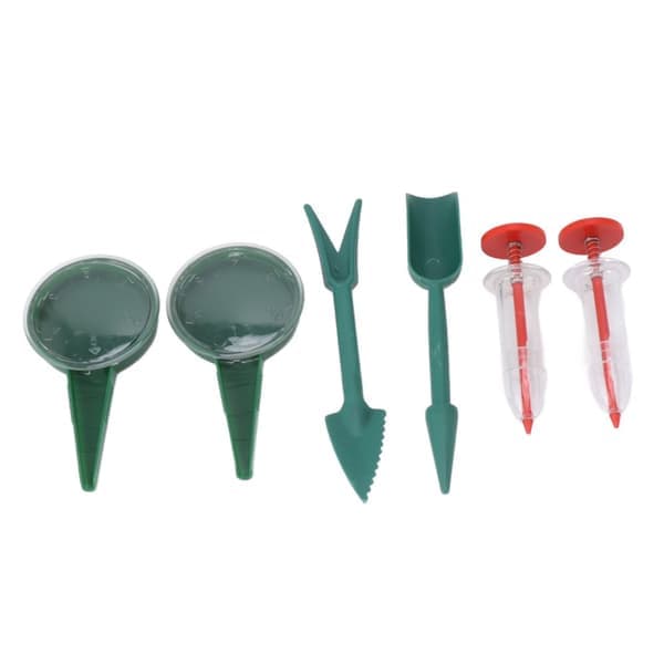 Mini Handheld Seed Spreader Tool Kit for Carrot Salad Grass Spinach Seed - 6 Pieces