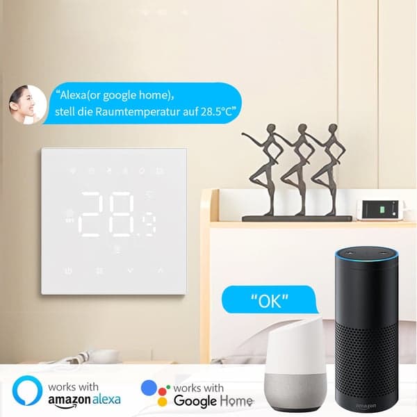 Smart WiFi-termostat for elektrisk gulvvarme