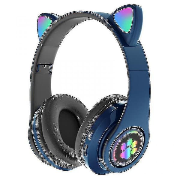Trådlösa Hörlurar för Barn Bluetooth 5.0 Kattöron Headset