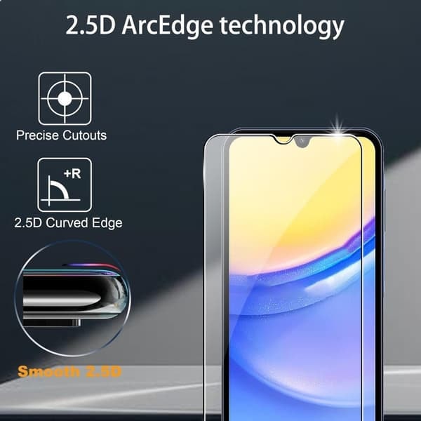 \"QD\" 2 kpl Samsung Galaxy A55 5G Karkaistu Lasi Näytönsuoja Kameran Linssisuojalla