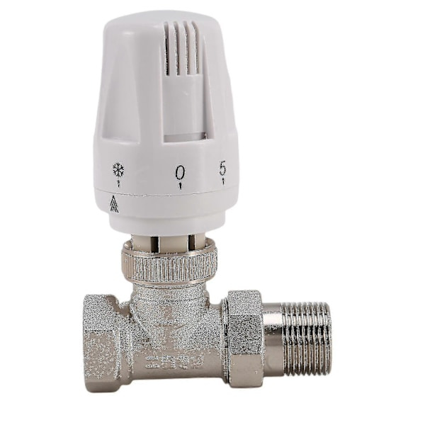 3/4 tomme Bronse Termostatisk Radiatorventil Rett Type Dn20 Automatisk Temperaturreguleringsventil Fl