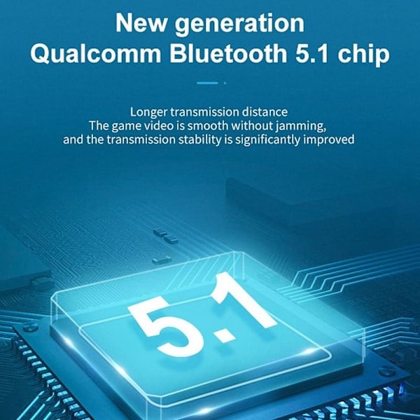 Langattomat Bluetooth-kuulokkeet, Bluetooth 5.1 Langaton Yyk-520-1_QF