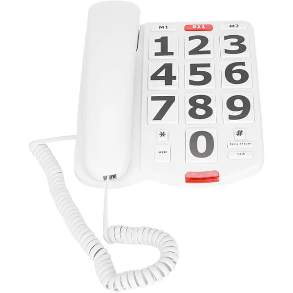 DARTEL BORDS TELEFON MED STORE KNAPPER