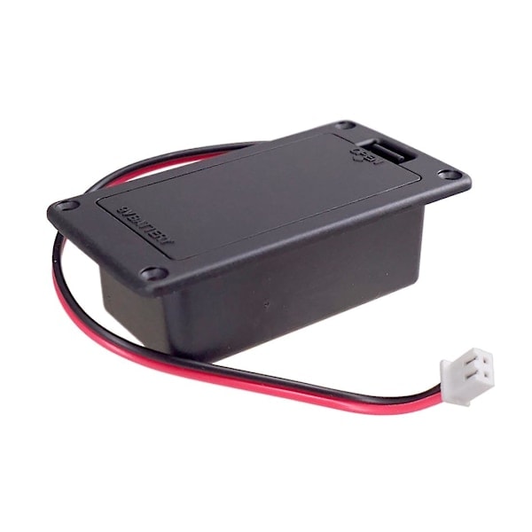 9V Platta Montering Gitarr Aktiv Pickup Batterilåda Batterilagerfodral för Elektrisk Gitarr