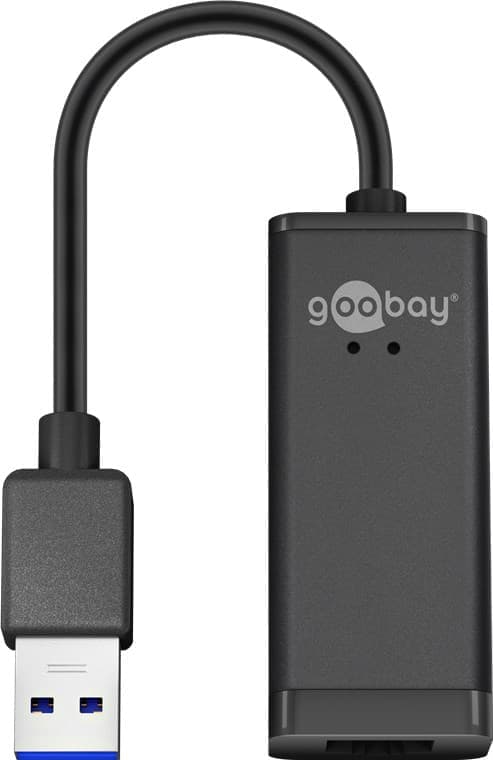USB-A Ethernet-adapter, svart