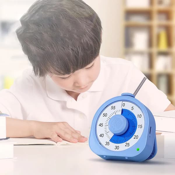 60-minutters visuel timer, klasserumstimer, nedtællingstimer til børn og voksne, tidsstyringsværktøj til undervisning