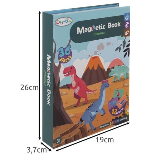 Magnetisk Puslespil til Børn - Dinosaur