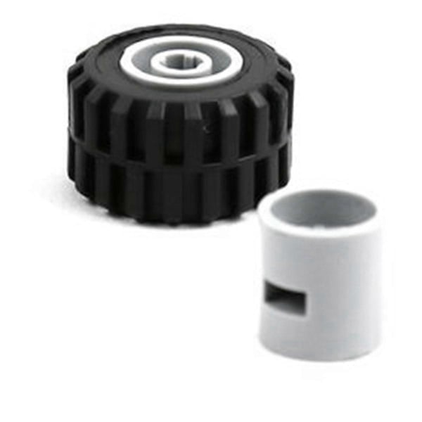 QU/48 st Mini Hjulaxlar Paket Block Biltillbehör Däcknav Klassiska Byggklossar Barn DIY Leksaker