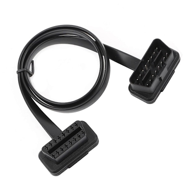 \"QD\" Bil 16-nastainen Uros-Naaras OBD2 Jatkojohto Diagnostiikka-adapteri 60cm/24 tuuman Pituus
