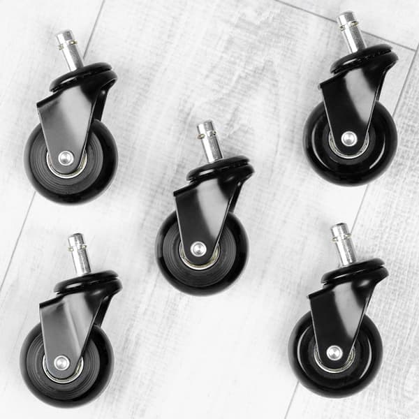 IKEA lenestol hjul gummi 5 cm / 11 mm 5 stk.