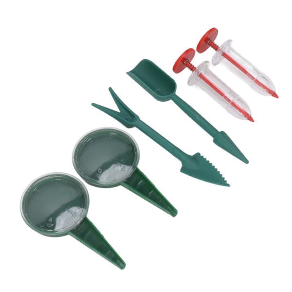 Mini Handheld Seed Spreader Tool Kit for Carrot Salad Grass Spinach Seed - 6 Pieces