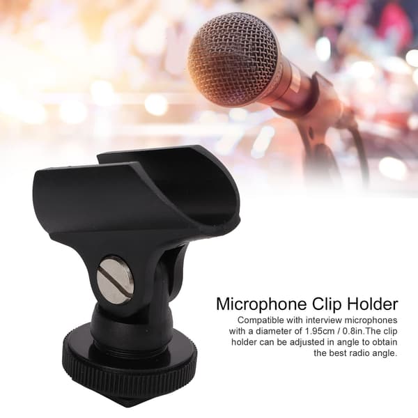 Mikrofonklips, DSLR-kamera, blitsskoklips, mikrofonåpningsklips, intervjumikrofon, stangklips