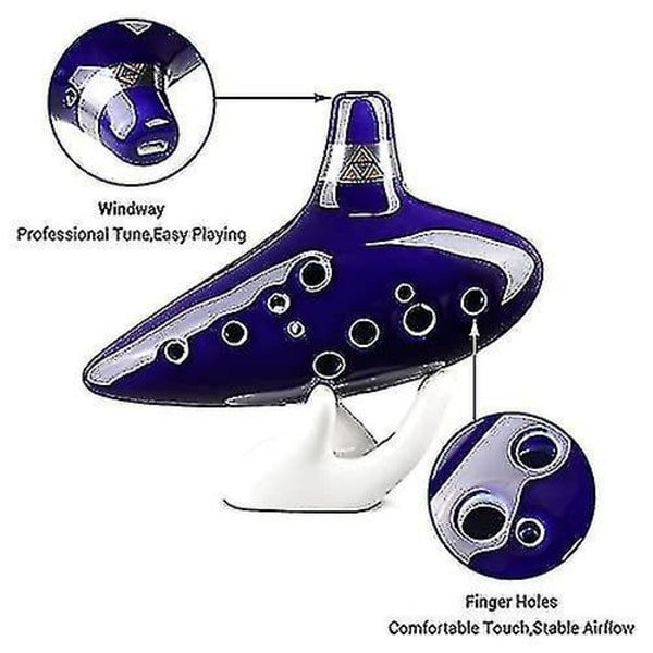 Zelda Ocarina med Sångbok, 12-håls Alto C Zelda Ocarinas*QN