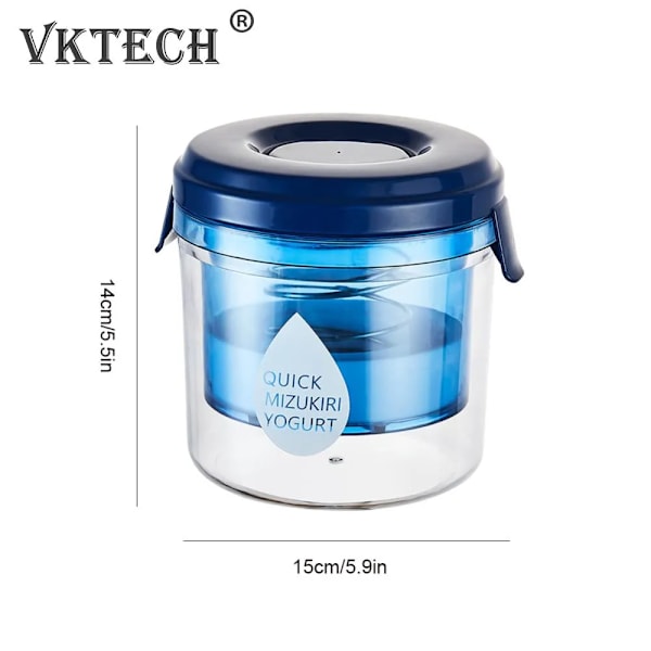 QU.1300ml Jogurttisiivilä Heran erotin Uudelleenkäytettävä kotitekoinen jogurttiruokasiivilä Jogurtinvalmistussuodatin soijamaidolle mehulle teelle