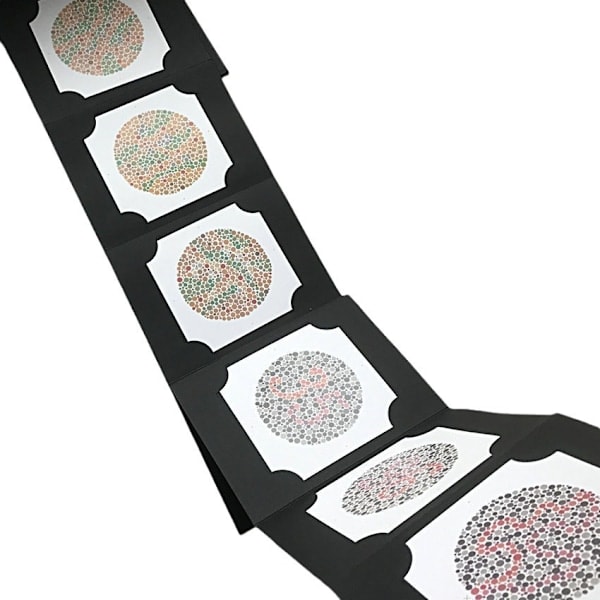 QD-Ishihara Farveblindhedstestbog - 38 Plader, Optometri Synsundersøgelsestavle for Farveblindhed