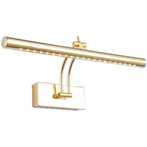 QQU-LED vägglampa för belysning av tavlor, speglar, väggmålningar, 5W LED i traditionell och elegant stil, varmt ljus, antik brons, ledad. 40cm