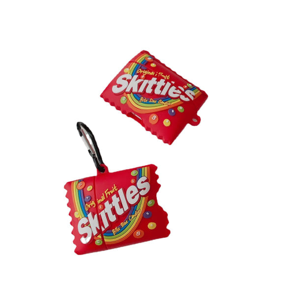 [QD] Søtt etui for Airpods 3. generasjon, 3D SK godteri-design i silikon, beskyttende støtsikkert etui med nøkkelring for Airpods EaREuds