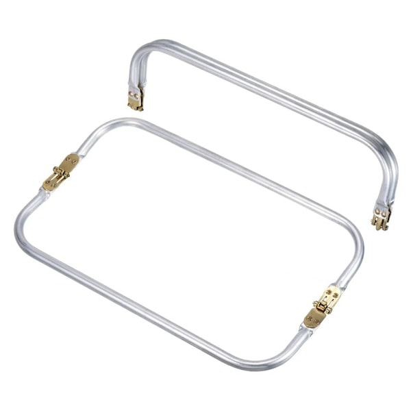 QD-2st metall handväska ram U-formad väska Handtag inre kyss lås